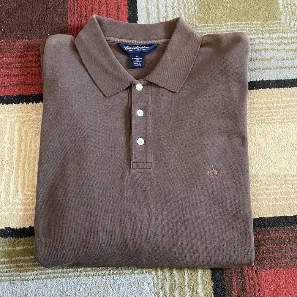 Brooks Brothers Performance Knit Polo Shirt Men's Sz XL